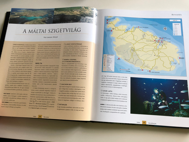 Búvár Világatlasz - A legjobb merülőhelyek Képes Kalauza / Hungarian edition of Dive Atlas of the World / Editor Jack Jackson, Illustrations Steven Felmore / Atenaeum 2003 (9639471895)