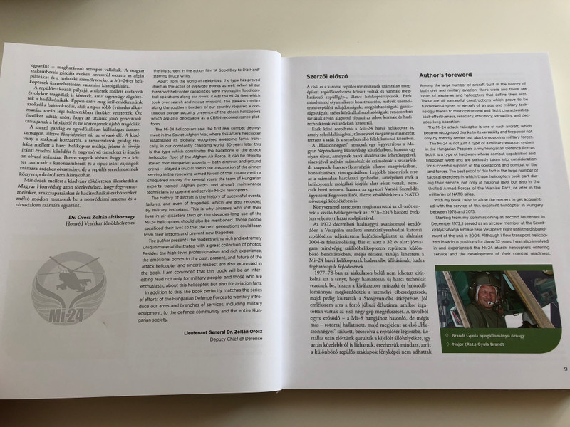 Magyar Felségjelű Mi-24 Harci Helikopterek by Brandt Gyula / Mi-24 Attack Helicopters with Hungarian Insignia / English - Hungarian Bilingual edition / HM Zrínyi kiadó 2018 / (9789633277447)