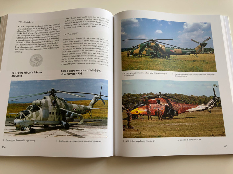Magyar Felségjelű Mi-24 Harci Helikopterek by Brandt Gyula / Mi-24 Attack Helicopters with Hungarian Insignia / English - Hungarian Bilingual edition / HM Zrínyi kiadó 2018 / (9789633277447)
