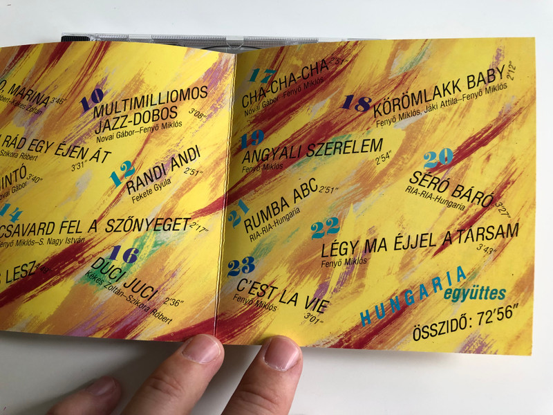  Hungaria - Rock and Roll / Csavard fel a szőnyeget, Hotel menthol, Limbó Hintó, Casino Twist, Micsoda Buli / Audio CD 1994 / Hungaroton / HCD 37299 (5991813729927)