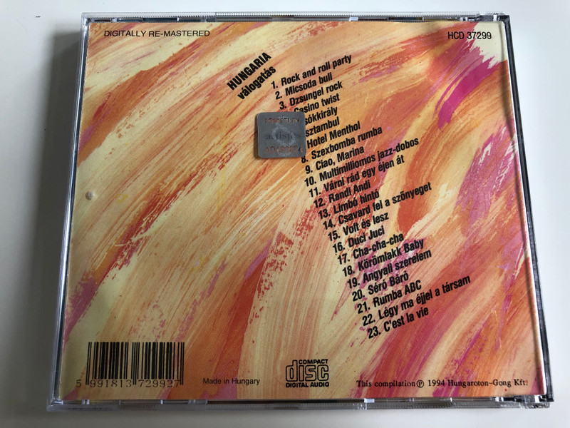  Hungaria - Rock and Roll / Csavard fel a szőnyeget, Hotel menthol, Limbó Hintó, Casino Twist, Micsoda Buli / Audio CD 1994 / Hungaroton / HCD 37299 (5991813729927)