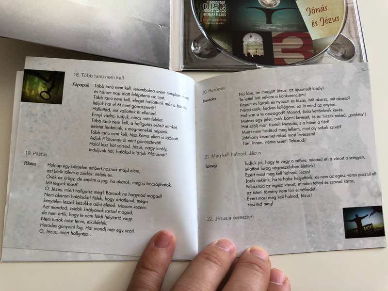 Jónás és Jézus - Rockoratórium / Júdás vívódása, Vihar, A Bűnös Asszony, Jónás imája, Uram irgalmazz, Gecsemáné, Pilátus, Heródes, A próféta panasza / Audio CD 2013 / Luther kiadó (5998272700542)