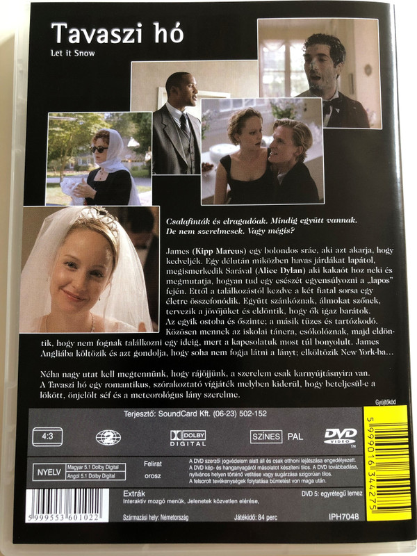 Let it Snow DVD 2001 Tavaszi Hó / Directed by Adam Marcus / Starring: Kipp Marcus, Alice Dylan, Bernadette Peters, Larry Pine, Henry Simmons, Judith Malina, Miriam Shor (5999553601022)