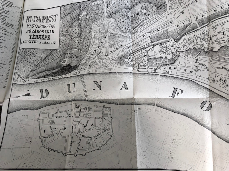Buda-Pest és környékének Helyrajzi története by Rupp Jakab / Két Térképpel / Topographic history of Buda-Pest in Hungarian language