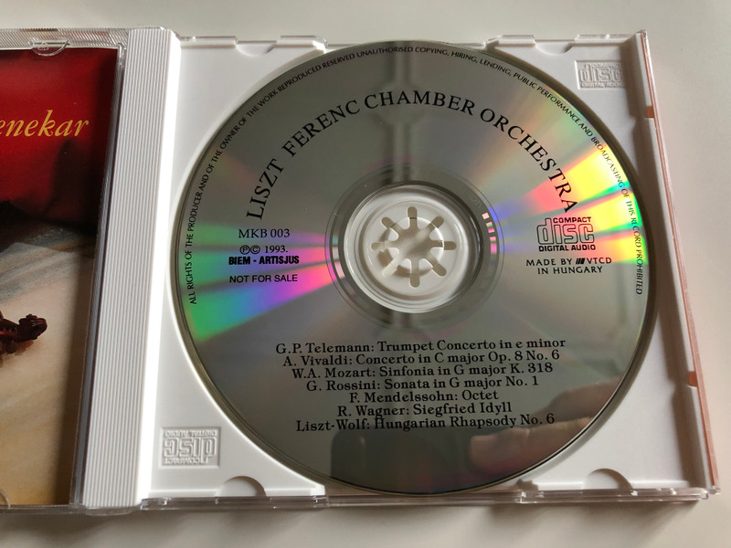 Liszt Ferenc Chamber Orchestra / Selection from the Recordings / Lead by János Rolla / MKB 0003 / Audio CD 1993 (MKB003)