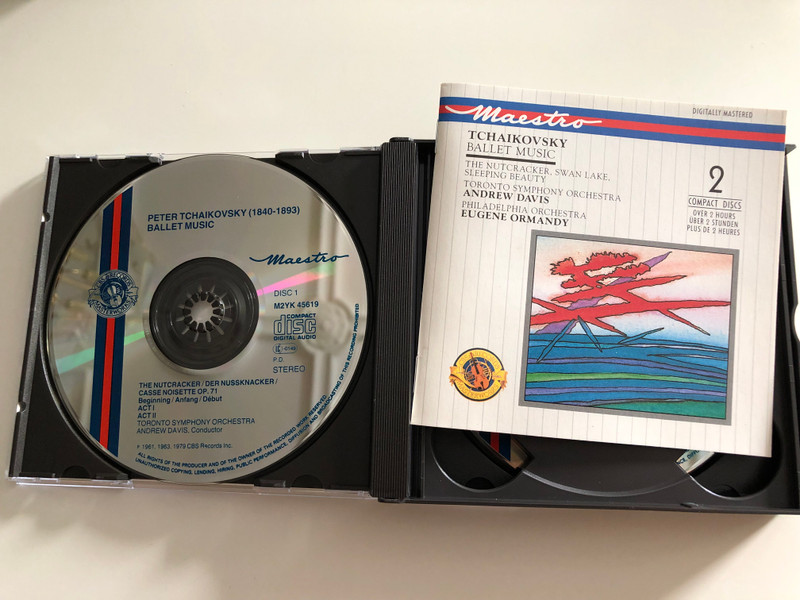 Tchaikovsky - Ballet Music / The Nutcracker, Swan Lake, Sleeping Beauty / Toronto Symphony Orchestra / Conducted by Andrew Davis / Philadelphia Orchestra / Conducted by Eugene Ormandy / 2 CD - Over 2 hours / M2Yk 45619 (5099704561929)