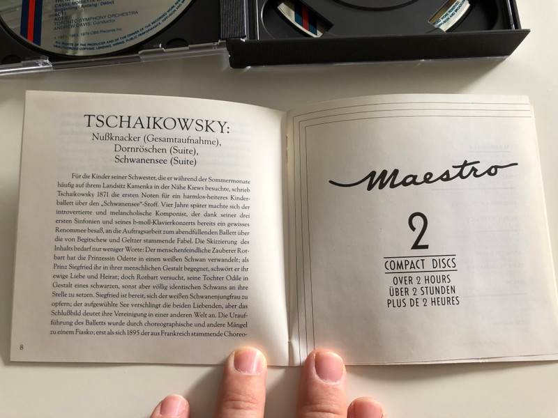 Tchaikovsky - Ballet Music / The Nutcracker, Swan Lake, Sleeping Beauty / Toronto Symphony Orchestra / Conducted by Andrew Davis / Philadelphia Orchestra / Conducted by Eugene Ormandy / 2 CD - Over 2 hours / M2Yk 45619 (5099704561929)