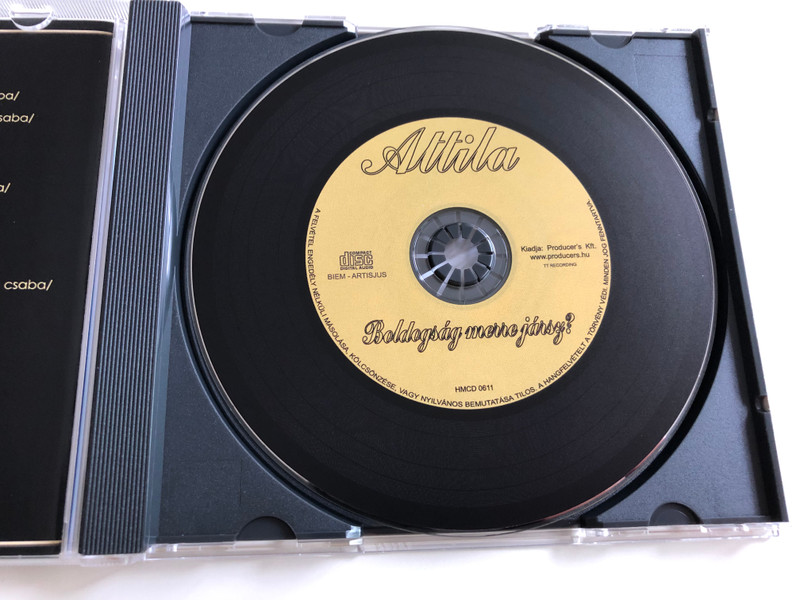 Attila - Boldogság merre jársz? / Együtt - Egyedül, Miről szól az élet, Ha nem leszek, Bonus track: Csendes éj / Audio CD 2006 / HMCD 0611 (5999882879130)