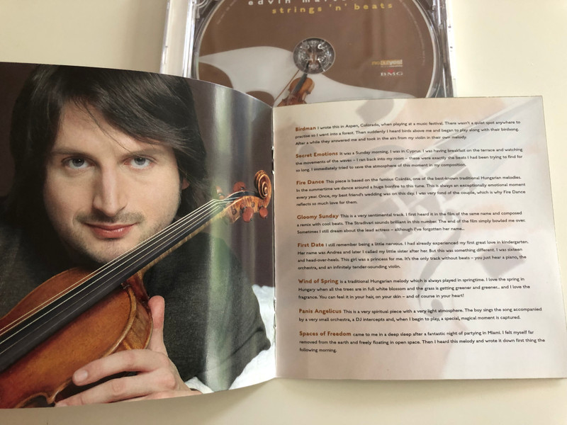Edvin Marton - String 'n' beats / Bitter Sweet Symphony, Birdman, Gloomy Sunday, Wind of Spring / Violin meets DJ / Audio CD 2005 / BMG Classics (743219494122)