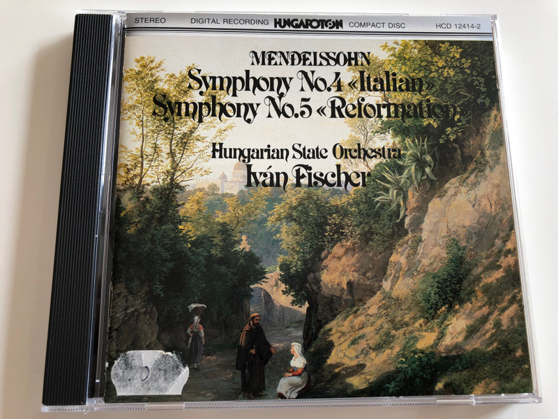 Mendelssohn - Symphony No. 4 "Italian", Symphony No. 5 "Reformation" / Hungarian State Orchestra / Conducted by Iván Fischer / Hungaroton Audio CD 1983 / HCD 12414-2 (HCD12414-2)