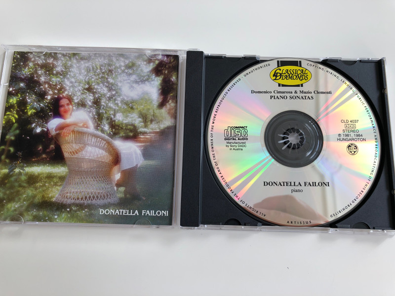 Cimarosa & Clementi - Piano Sonatas / Donatella Failoni piano / Hungaroton Classic - Classical Diamonds CLD 4037 / Audip CD 1998 (5991810403721)
