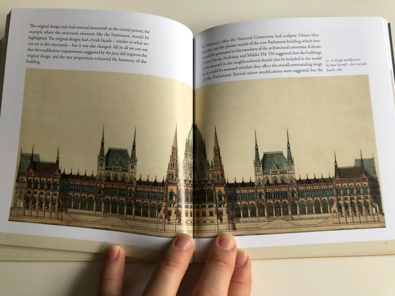 The Architectural History of the Hungarian Parliament Building by Dorottya Andrássy / Parliament Guide Books / Országház Kiadó 2018 (9786155674075)
