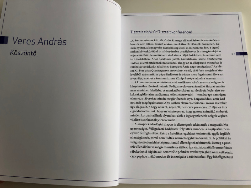 Halálra ítélve - papi sorsok '56 után / Sentenced to death - destinies of priests in Hungary after the '56 revolution / Contains Lecutres held on the 15th Dec. 2017 / Országház kiadó 2018 (9786155656200)