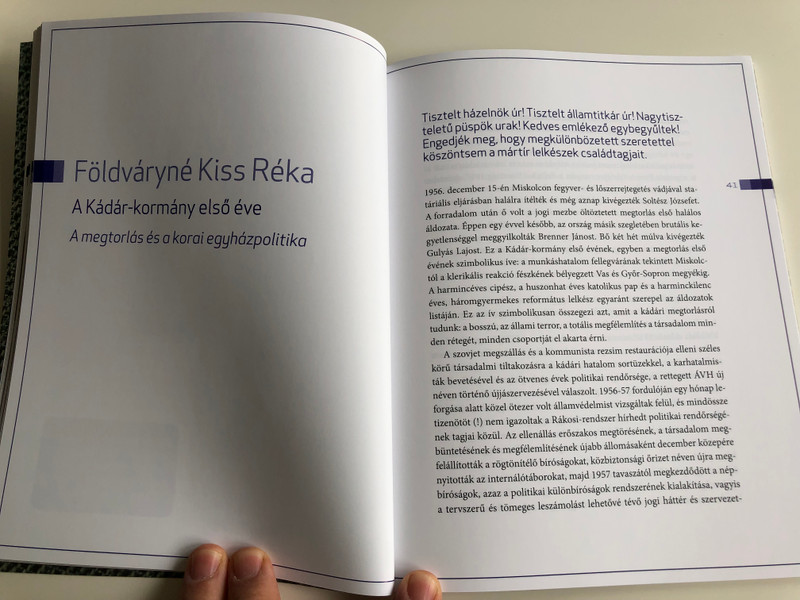 Halálra ítélve - papi sorsok '56 után / Sentenced to death - destinies of priests in Hungary after the '56 revolution / Contains Lecutres held on the 15th Dec. 2017 / Országház kiadó 2018 (9786155656200)