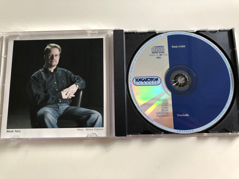 Bánk Sáry - Timebells / Hungaroton Audio CD 2006 / HCD 32435 (5991813243522)