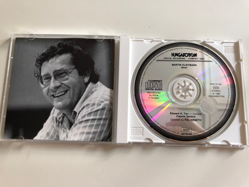 Heinrich Schütz - Fux, Bruhns, Monteverdi / Martin Klietmann tenor / Edward H. Tarr trumpet / Capella Savaria / Conducted by Pál Németh / Hungaroton Audio CD 1990 / HCD 31134 (5991813113429)