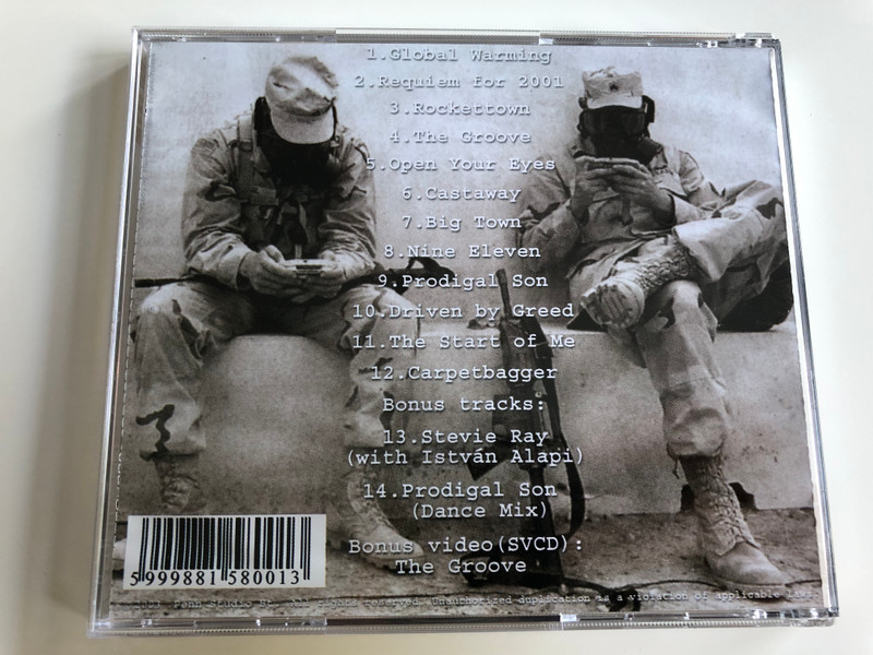  Carpetbagger - Wake Up! / Audio CD 2003 / Global Warming, Requiem for 2001, The Groove, Nine Eleven, Driven by Greed / Bonus Video: The Groove (5999881580013)