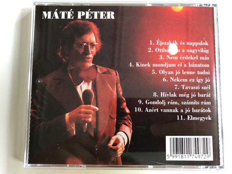 Máté Péter - Éjszakák és Nappalok / Audio CD 1996 / Otthonom a nagyvilág, Nem érdekel más, Tavaszi Szél, Azért vannak a jó barátok / HCD 17497 (5991811749729)