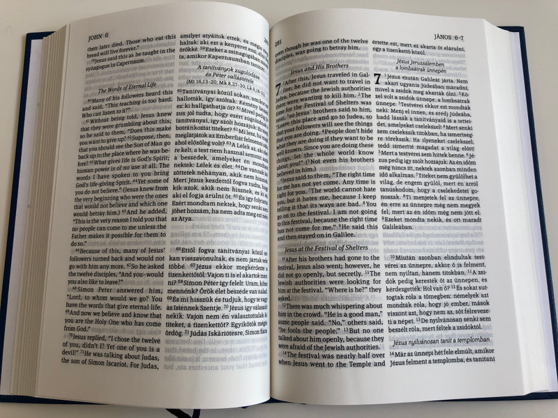New Testament (Good News Translation) / Újszövetség RÚF / English - Hungarian Bilingual New Testament / Parallel column text / Hardcover / Magyar Bibliatársulat 2019 (9789635584048)