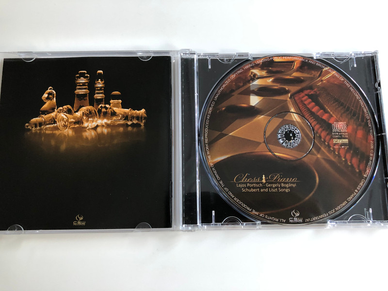 Chess & Piano / Lajos Portisch - Gergely Bogányi / Schubert and Liszt Songs / Audio CD 2008 / CSWCL70-02 (5999883718018)