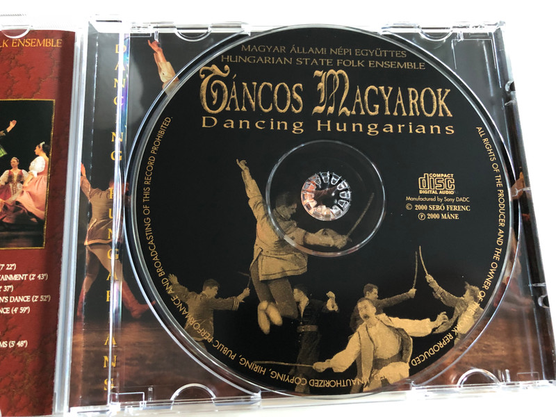 Magyar Állami Népi Együttes - Táncos Magyarok - Dancing Hungarians / Hungarian State Folk Ensemble / Audio CD 2000 / CDAN04 (DancingHungariansCD)