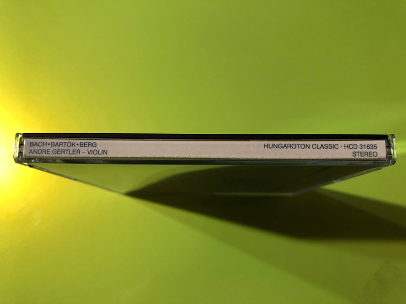 Bach – Bartók – Berg: André Gertler Violin Interpretations (Hungaroton Audio CD 1996) (5991813163523)
