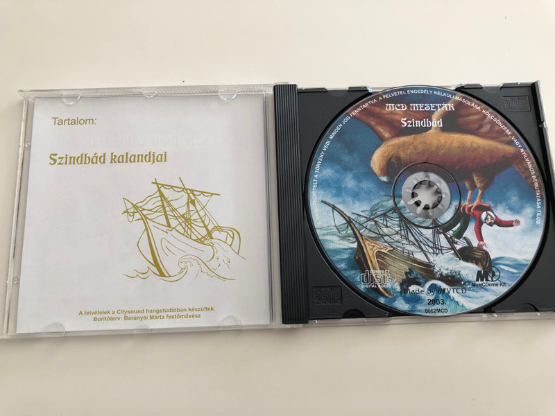 Szindbád kalandjai / MCD Mesetár / Audio Book Read by Molnár Piroska / Audio CD 2003 (5998175161518)
