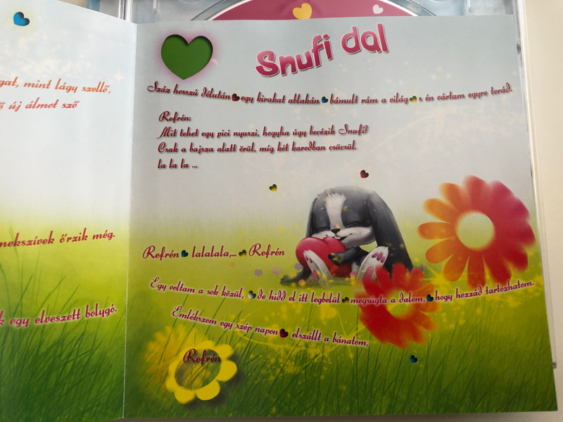 Snufi - Szívemből szól / A világhírű nyuszi magyarul énekel + Bónusz: Snufi dal videó! / Audio CD 2008 (886973999226)