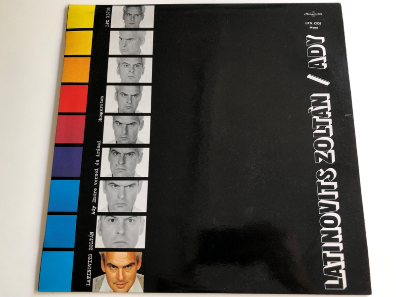 Latinovits Zoltán / Ady Endre versei és írásai / Directed by Török Tamás / Hungaroton 1976 / LPX 13735, Mono (LPX 13735)