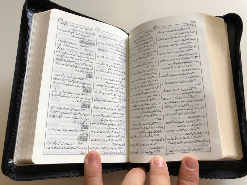 The Holy bible in Urdu / Revised Version / Pakistan Bible Society 2017 / Leather Bound with zipper / Golden page edges (9789692509095)