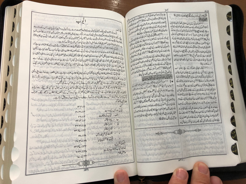 Holy Bible in Urdu - Vinyl (PVC) Bound, Black with zipper, golden edges and thumb index / Revised Version / Pakistan Bible Society 2017 / 93P Series (9789692508766)