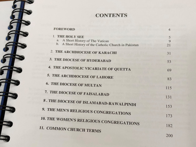 The Catholic Church in Pakistan / Directory 2018 / Karachi, Quetta, Hyderabad, Lahore, Islamabad, Faisalabad, Multan