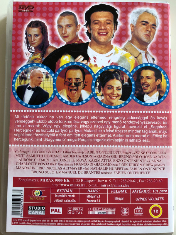 Jet Set DVD 2000 A nagy menő / Directed by Fabien Onteniente / Starring: Bruno Solo, Samuel Le Bihan, Lambert Wilson, Ornella Muti (5998329507971)