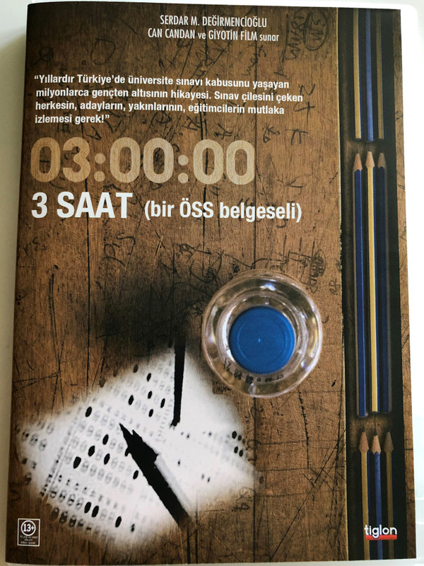 3 Saat - bir Öss belgeseli DVD 2010 / Directed by Can Candan / Turkish Documentary about University hardships (8697333102871)