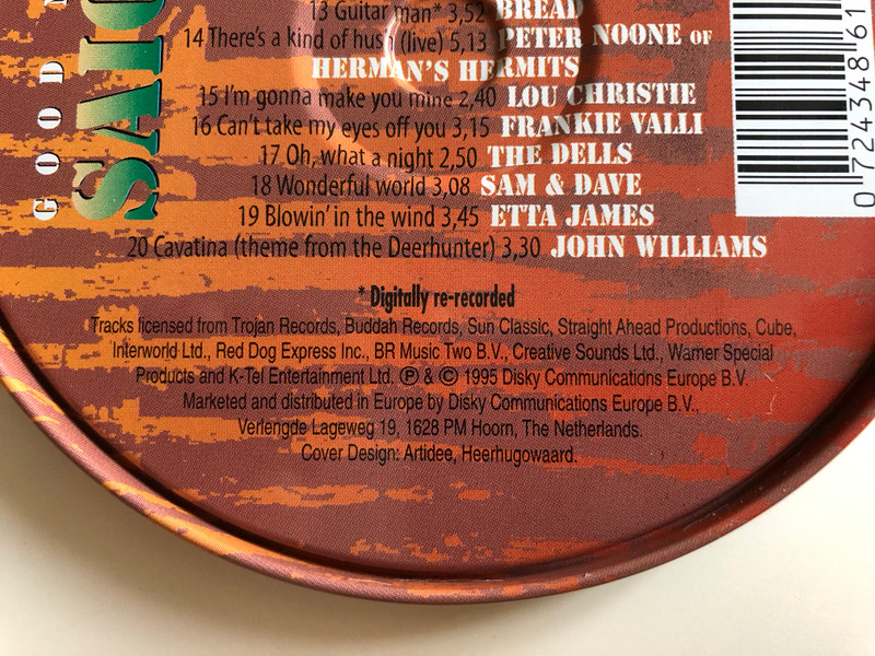 Good night Saigon / Jimmy CLiff, BLue Mink, Eric Burdon, Joe Cocker / Audio CD 1995 / TIN 861182 / Disky (0724348611826)