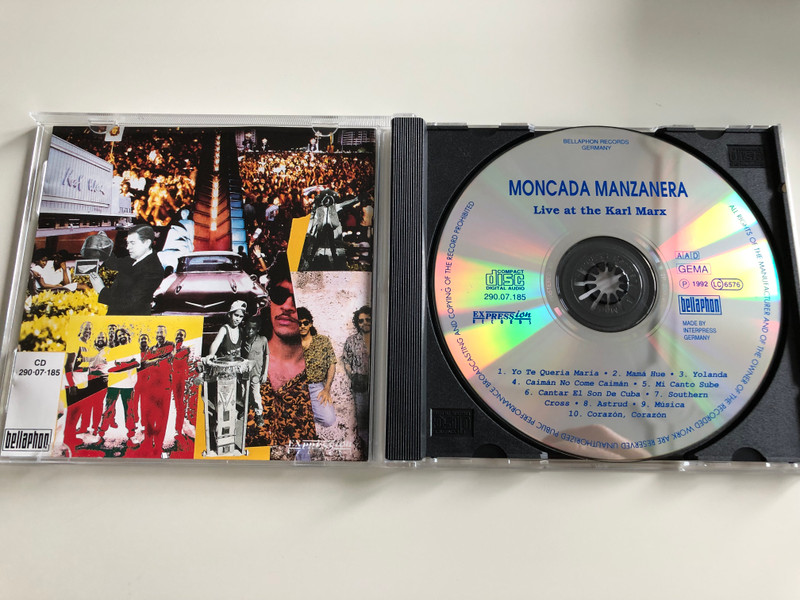  Moncada Manzanera - Live at the Karl Marx theatre, Havana / Audio CD 1992 / Grupo Moncada and Phil Manzanera / bellaphon (4003099884021)