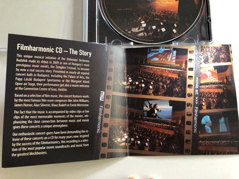 Port.hu presents - Filmharmonic / Audio CD 2013 / Budafoki Dohnányi Zenekar / Famous Movie Title Music played by Budapest Academic Choral Society and Dohnányi Orchestra Budafok / Conducted by Gábor Hollerung / FID CD 011 (5999883909133)