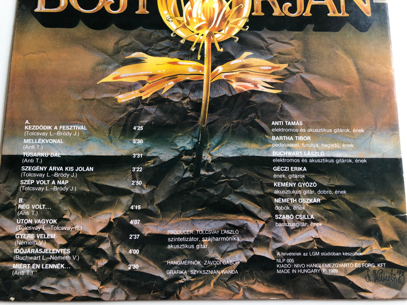 Bojtorján / Producer: Tolcsvay László / Acoustic Guitar, Dobro, Vocals – Kemény Győző / NIVO RECORDS ‎LP / NLP 005