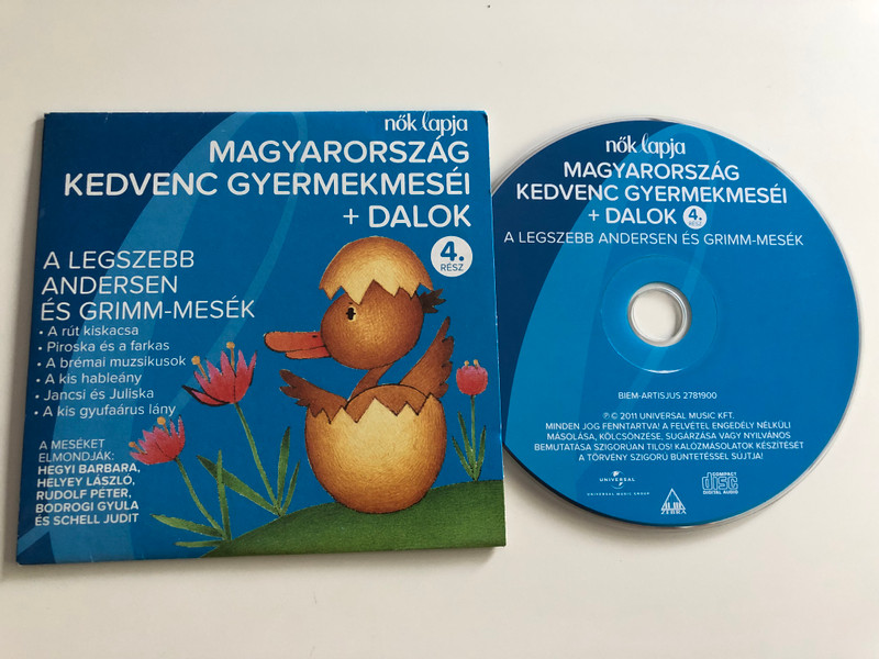Magyarország kedvenc gyermekmeséi - A legszebb Andersen és Grimm-mesék + Dalok 4. rész / Audio CD 2011 / The Favorite Children's Tales of Hungary vol. 4 (602527819006)