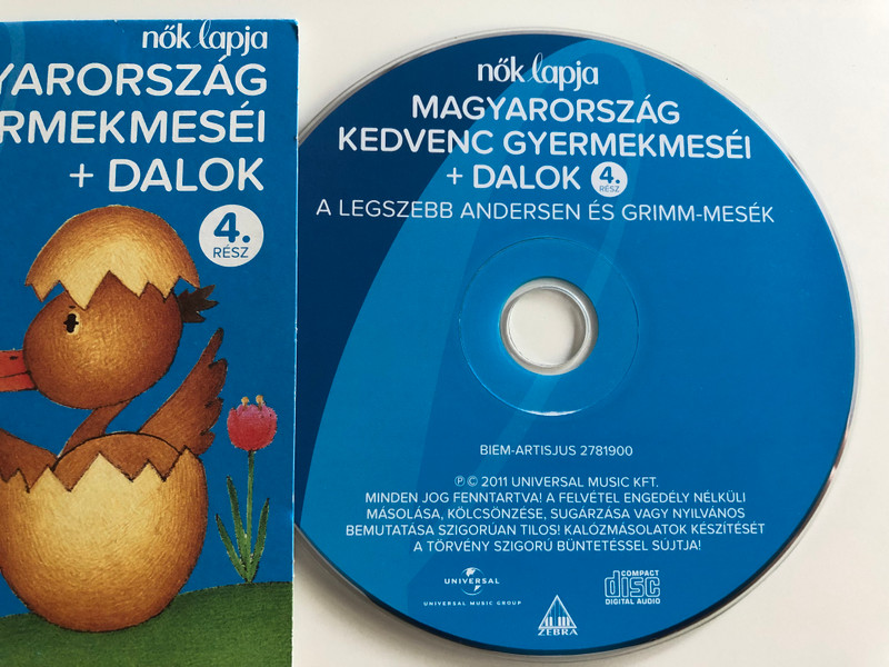 Magyarország kedvenc gyermekmeséi - A legszebb Andersen és Grimm-mesék + Dalok 4. rész / Audio CD 2011 / The Favorite Children's Tales of Hungary vol. 4 (602527819006)