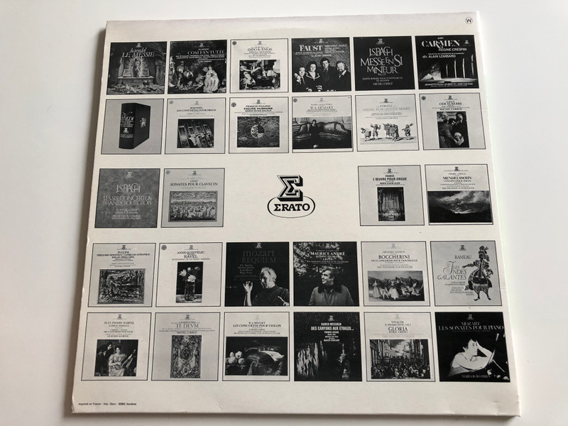 Maurice André ‎– Airs D'Opéras Célèbres / W.A.Mozart, Rossini, Bellini, Delibes, Bizet, Lehar / Orchestre National De L'Opera De Monte - Carlo / Marc Soustrot / ERATO LP / STU 71132