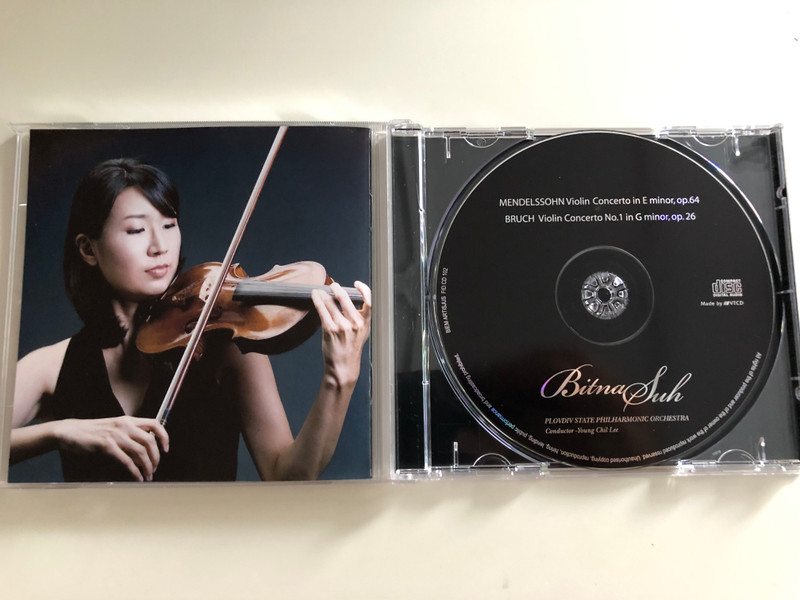 Bitna Suh - Mendelssohn & Bruch Violin Concertos / Plovdiv State Philharmonic Orchestra / Conducted by Young Chil Lee / Audio CD 2009 / FID CD 102 (5999883909027)