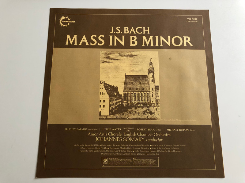 J.S. Bach - Mass In B Minor / Conducted: Johannes Somary / English Chamber Orchestra / VANGUARD 3X LP / VSD 711090