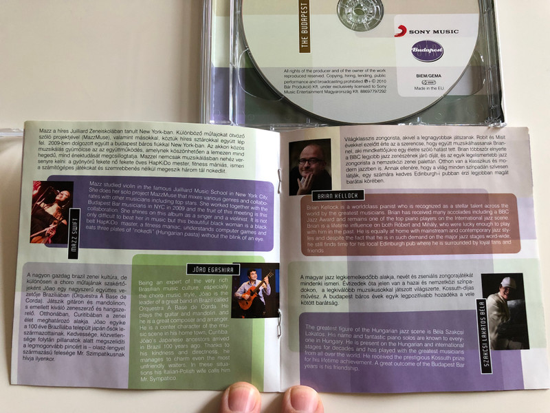 Budapest Bár - Zene / Music / Farkas Róbert, Farkas Mihály, Ökrös Károly, Farkas Richárd / Featuring: Mazz Swift, Brian Kellock, Joao Egashira, Frenk / 2x Audio CD 2010 (886977972928)