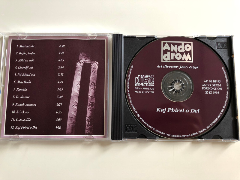 Andodrom - Kaj Phirel o Del / Art Director: Jenő Zsigó / Hungarian Gypsy music / AD 01 BP95 (AD 01 BP95)