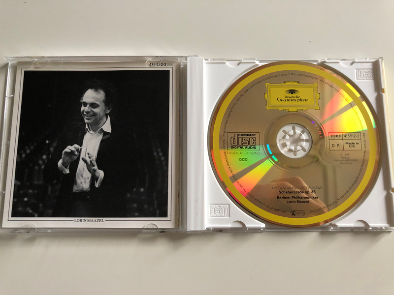 Nikolai Rimsky-Korsakow - Scheherazade op. 35/ Berliner Philharmoniker / Conducted by Lorin Maazel / Solo Violin: Leon Spierer / Audio CD 1986 (028941551221)