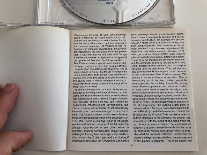 Chopin - 24 préludes Op. 28, Prélude in C sharp minor Op. 45, Prélude in A flat major (1834) / Dezső Ránki piano / Hungaroton Classic Audio CD 1996 / HCD 12316 (5991811231620)
