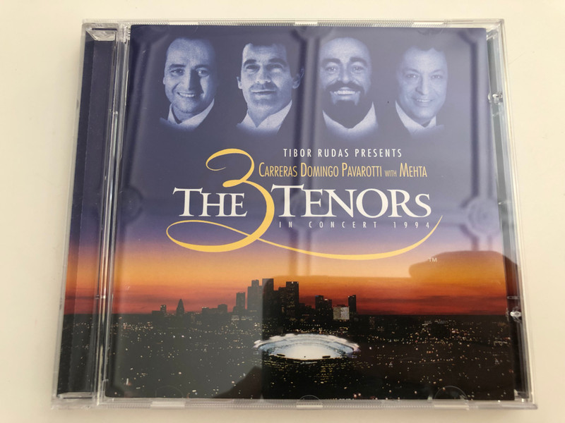 The 3 Tenors in Concert 1994 / Carreras, Domingo, Pavarotti with Mehta / Audio CD 1994 / Teldec WE 805 (745099620028)