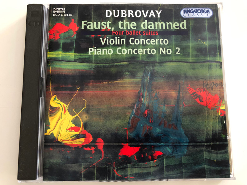 Dubrovay - Faust, the damned / Four ballet suites / Violin Concerto, Piano Concerto No. 2 / 2CD / Hungaroton Classic Audio CD 1995 / HCD 31831-32 (5991813183125)
