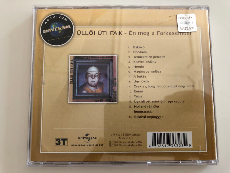 Üllői Úti Fá:k - Én meg a Farkasember / Universal Archívum / Audio CD 2007 / 173 332-3 (602517333239)